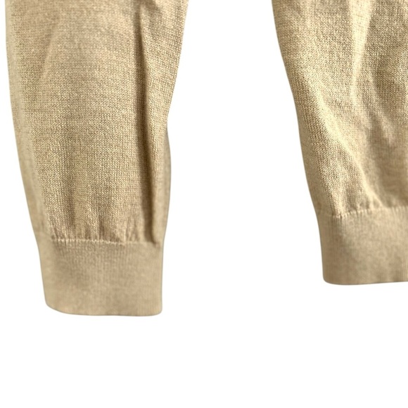 Boden Women's Tan Sand Embellished Beaded V Neck Wool Blend Sweater Size 2‎ XS - Picture 4 of 7